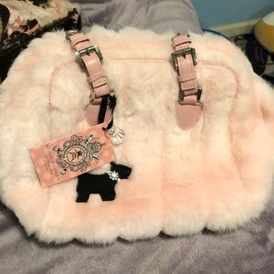 My Flat in London New Pink Fuzzy Purse